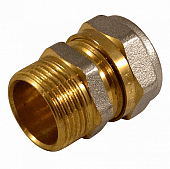 Купить Соединение CTM обжимное CCM01612 с наружной резьбой 16 мм 1/2 дюйма по низкой цене