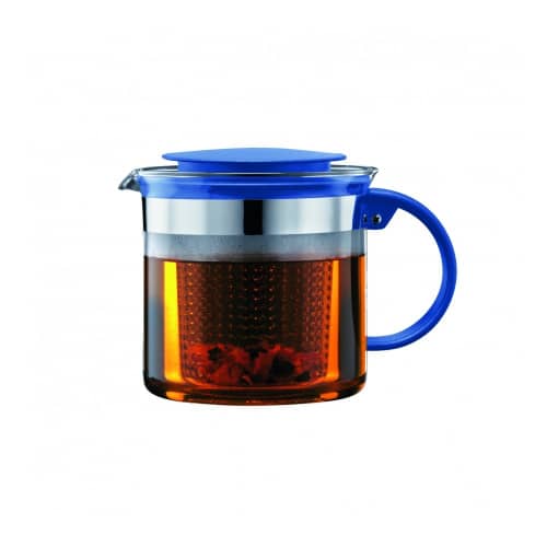 Купить Чайник заварочный с фильтром Bodum Bistro Nouveau , 1.5л, цвет деним по низкой цене