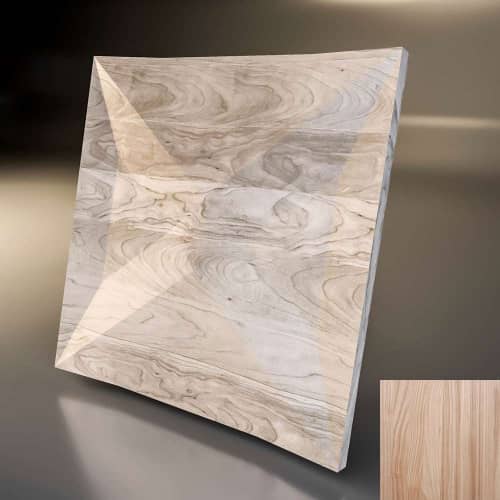 3D панель стеновая Relieffo Cover (Ясень) Д015Я 600х600х30 мм
