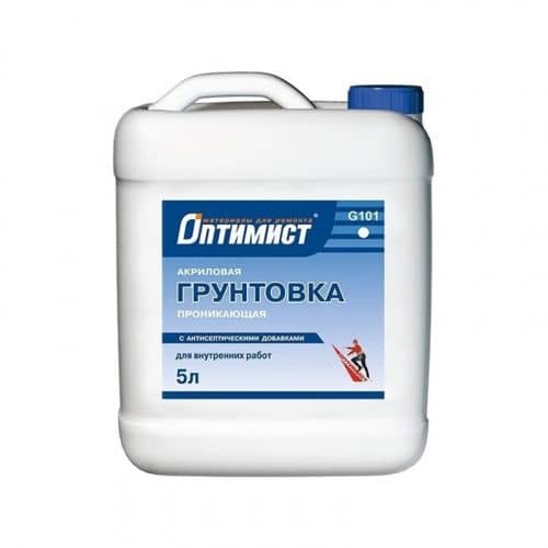 Купить Грунтовка Оптимист G101 проникающая 5 л по низкой цене