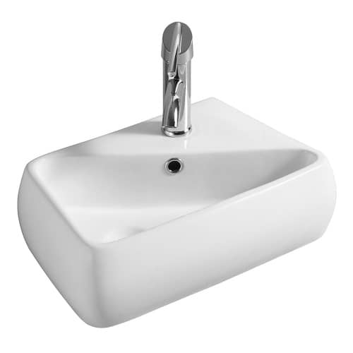 Купить Раковина FLUMEN Dublin R 45 х 28 см угловая с отверстием правая по низкой цене