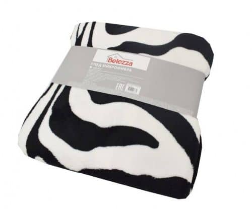 Купить Плед Belezza Zebra микрофибра 140х200 см по низкой цене