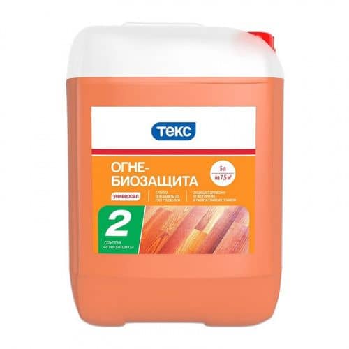 Купить Огнебиозащита ТЕКС Универсал 2 группа огнезащиты 5 л по низкой цене
