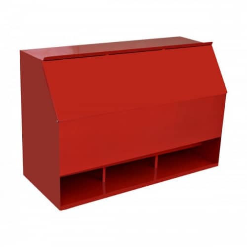 Купить Ящик для песка красный 0.5 м3 1200х550х800 мм по низкой цене