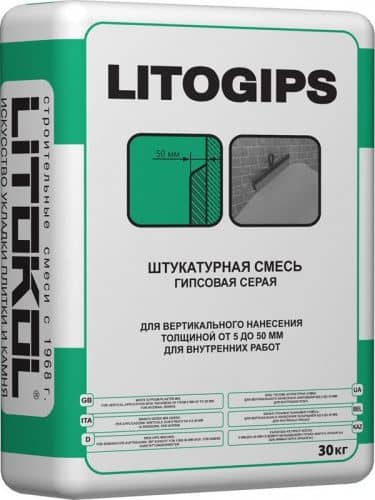 Купить Штукатурка LITOKOL Litogips гипсовая 30 кг по низкой цене