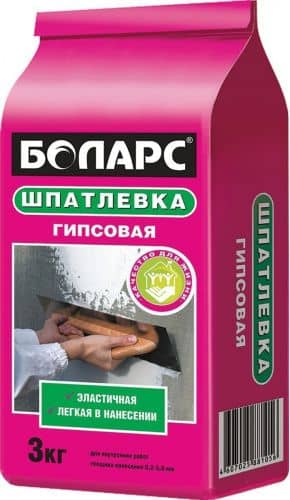 Купить Шпатлевка Боларс гипсовая белая 5 кг по низкой цене