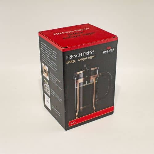Купить Кофейник френч-пресс Walmer George Старинная медь 0,6 л по низкой цене