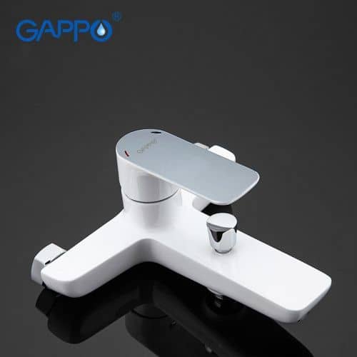 Купить Смеситель FRAP G3048 на ванну шаровый хром/белый по низкой цене