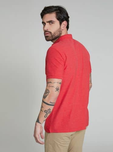 Купить Футболка-поло Piazza Italia Polo Basic красная по низкой цене