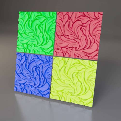 3D панель стеновая Relieffo Calmness 042 из пенополиуретана 595x595x30 мм