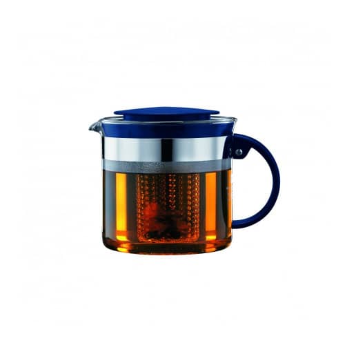 Купить Чайник заварочный с фильтром Bodum Bistro Nouveau , 1л, цвет индиго по низкой цене