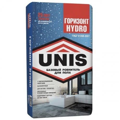 стяжка unis горизонт hydro для пола 25 кг Купить Стяжка Unis Горизонт Hydro для пола 25 кг по низкой цене