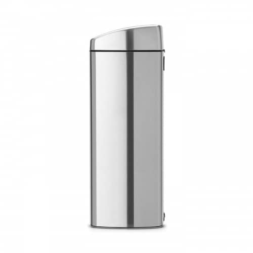 Купить Бак Brabantia Touch Bin мусорный, прямоугольный, стальной матовый, FPP, 25 л по низкой цене