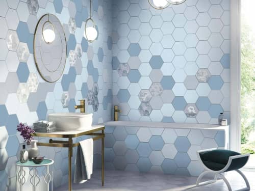 Купить Плитка Kerama Marazzi Аньет 24006 голубая 20х23.1 см по низкой цене