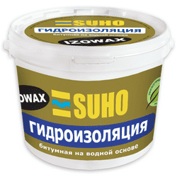 Купить Мастика SUHO IZOWAX битумная на водной основе 10 кг по низкой цене