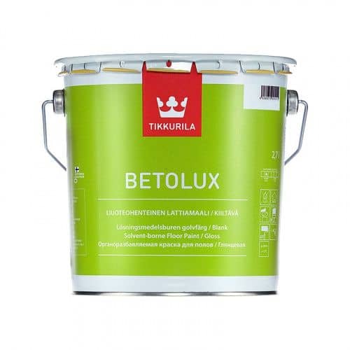 Купить Краска Tikkurila Betolux А для пола уретано-алкидная 2,7 л по низкой цене
