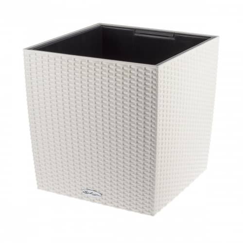 Купить Кашпо Lechuza Cube Cottage Complete white 40x40x44 см по низкой цене