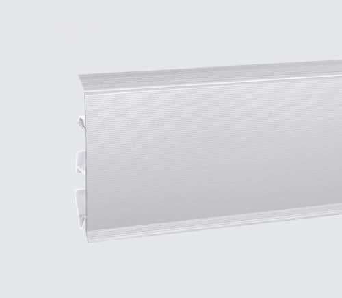 Деревянный, металлический, пластиковый напольный плинтус.