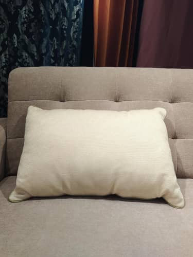 Купить Подушка Dream Land декоративная микровелюр кремовый 35х55 см по низкой цене