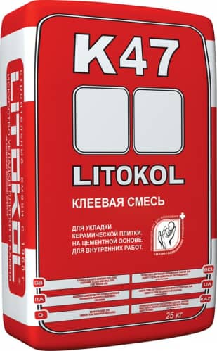 Купить Клей Litoкol K47 для плитки 25 кг по низкой цене