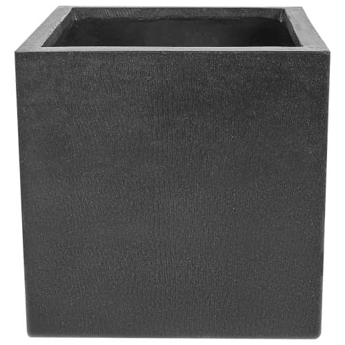 Купить Кашпо Nobilis Marco Square Black Stone, 30 см по низкой цене