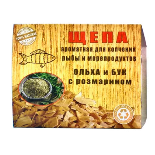 Купить Щепа для копчения «ОЛЬХА+БУК+РОЗМАРИН» 430 мл по низкой цене