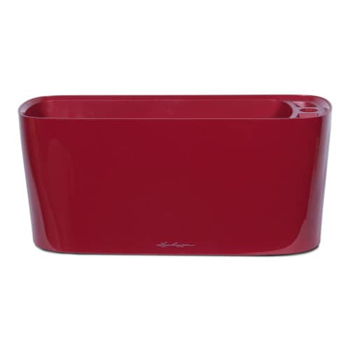Купить Кашпо Lechuza Delta 20 Complete scarlet red high gloss 40x15x18 см по низкой цене