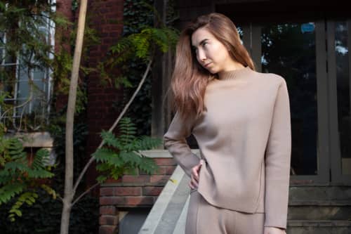 Купить Костюм Lara JS-1952 коричневый по низкой цене