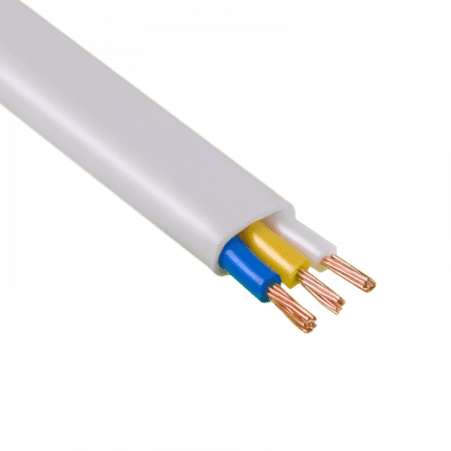 Купить Провод ПУГНП (ПБППГ) соединительный гибкий 3х1,5 мм2 белый (1 п.м.) по низкой цене