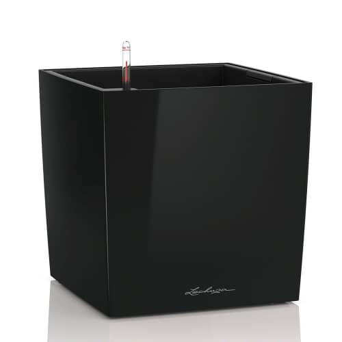 Купить Кашпо Lechuza Cube Premium Complete black high gloss 50х50x50 см по низкой цене