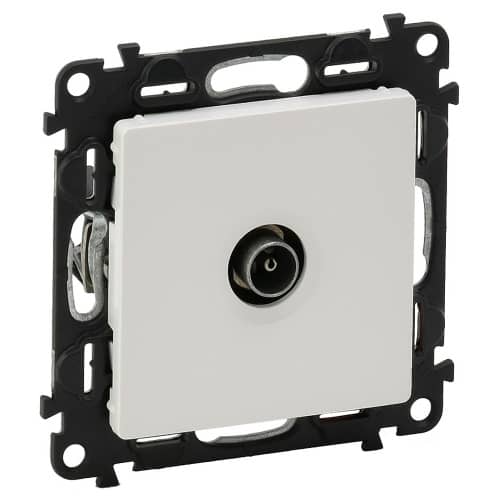 Купить ТВ-розетка Legrand Лайф без рамки белая по низкой цене