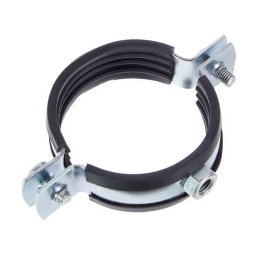 Купить Хомут оцинкованный, с резиновым уплотнителем, d=55 мм по низкой цене