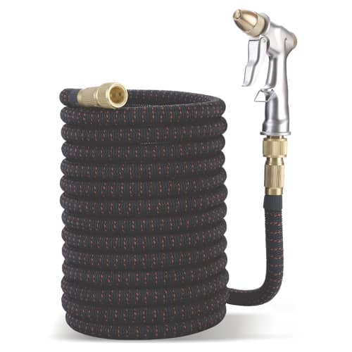 Купить Шланг садовый DORN растягивающийся от 7 до 22 м + пистолет распылитель латунь по низкой цене