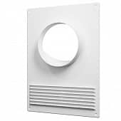 Купить Площадка Era 120ПТПР торцевая пластиковая с решеткой 180х250 мм фланец D120 по низкой цене