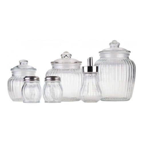 Купить Банка Walmer Wave для хранения со стальной крышкой, 0.15 л по низкой цене