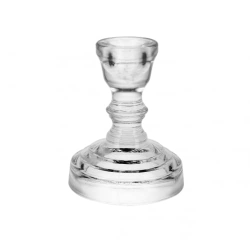 Купить Подсвечник для столовых свечей КРИСТОФФ-3 (стекло), D8.5xH8 см по низкой цене
