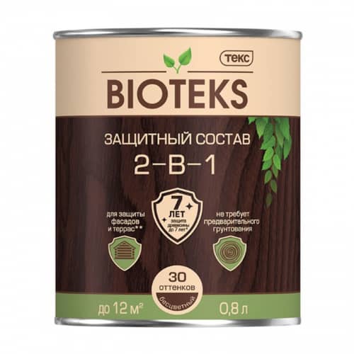 Купить Антисептик ТЕКС Биотекс состав 2 в 1 бесцветный 0,8 л по низкой цене