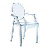 Купить Стул Kartell Lou Lou Ghost детский, голубой по низкой цене