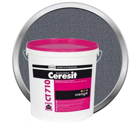 Купить Штукатурка Ceresit CT 710 Visage Granite Finland Silver декоративная 20 кг по низкой цене