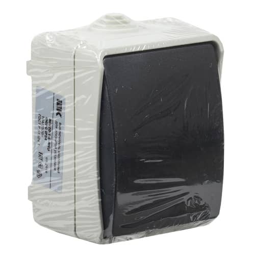 Купить Кнопка звонка IEK Форс серая по низкой цене