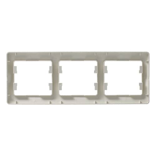 Купить Рамка Schneider Electric Глосса 3 поста горизонтальная бежевая по низкой цене