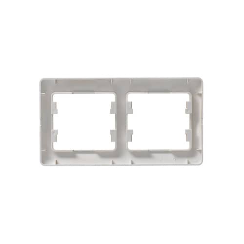 Купить Рамка Schneider Electric Глосса 2 поста горизонтальная титан по низкой цене