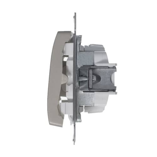 Купить Выключатель двухклавишный Schneider Electric Глосса без рамки платина по низкой цене