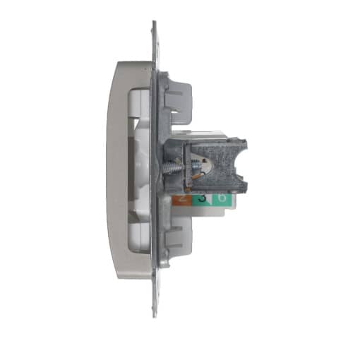 Купить Розетка компьютерная Schneider Electric Глосса без рамки платина по низкой цене