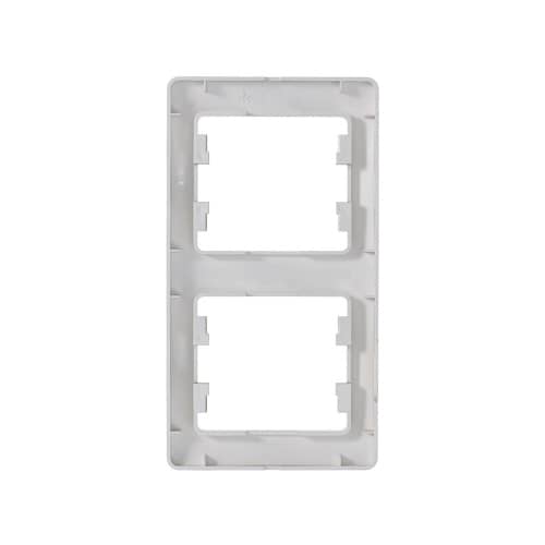 Купить Рамка Schneider Electric Глосса 2 поста вертикальная платина по низкой цене