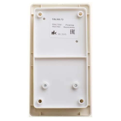 Купить Выключатель двухклавишный + розетка Schneider Electric Глосса без заземления с рамкой бежевый по низкой цене