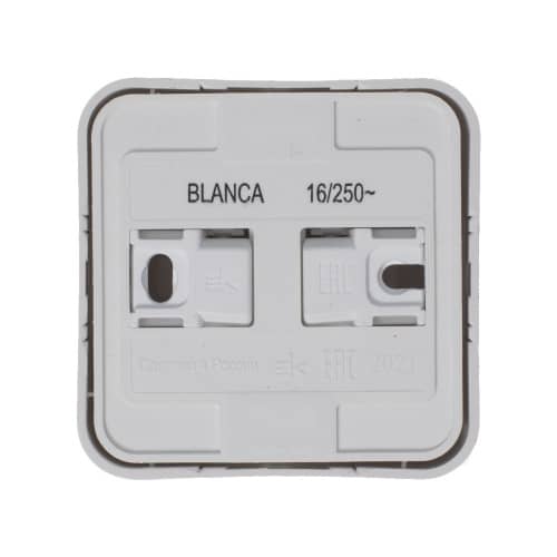 Купить Розетка Schneider Electric Бланка с заземлением белая по низкой цене