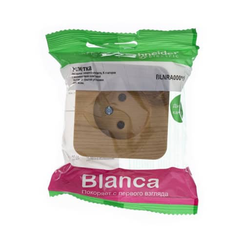 Купить Розетка Schneider Electric Бланка без заземления ясень по низкой цене