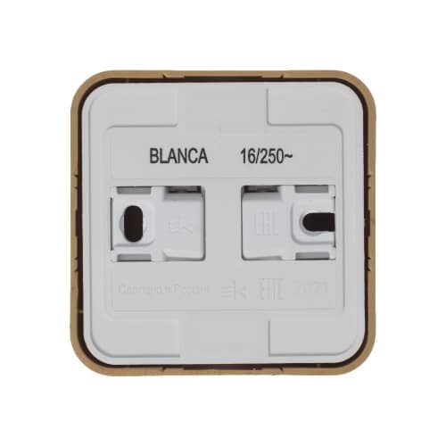 Купить Розетка Schneider Electric Бланка с заземлением ясень по низкой цене