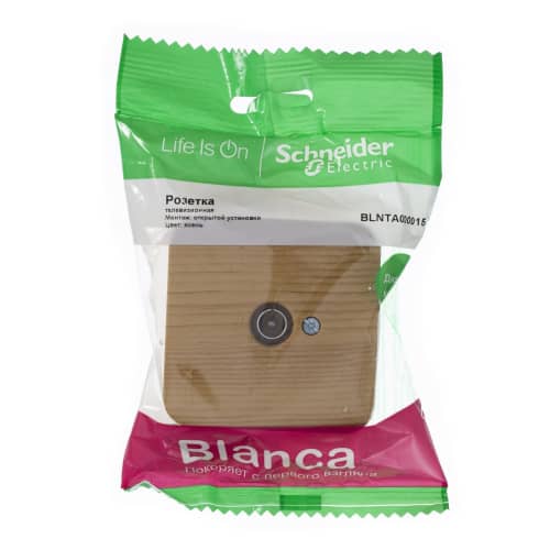 Купить ТВ-розетка Schneider Electric Бланка ясень по низкой цене